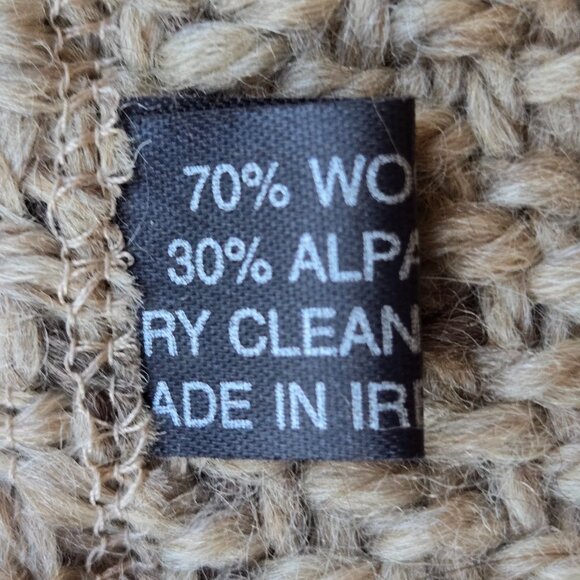 NWT Wool Alpaca Earthy Boho Tweed Scarf - Picture 8 of 11